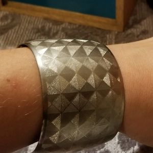 Silver Cuff Bracelet Adjustable 2/$15